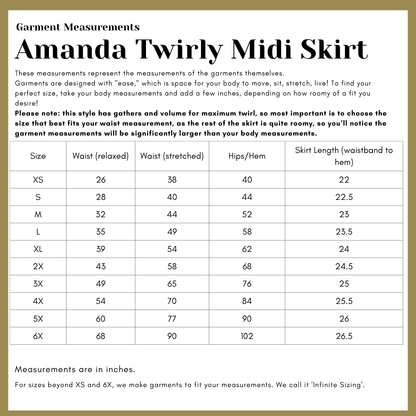 Amanda A-Line Midi Skirt in Scarlet Cotton Poplin