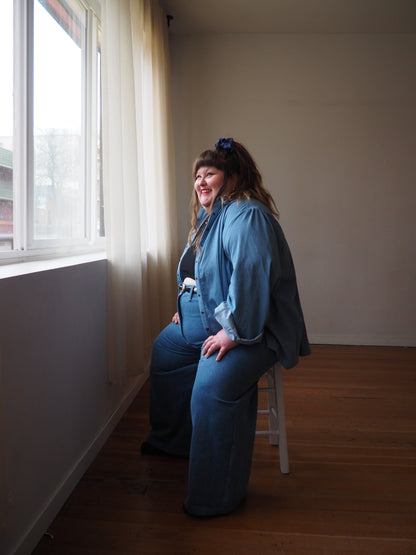 Astrid Shirt in Lightweight 6oz Denim (100% Cotton)