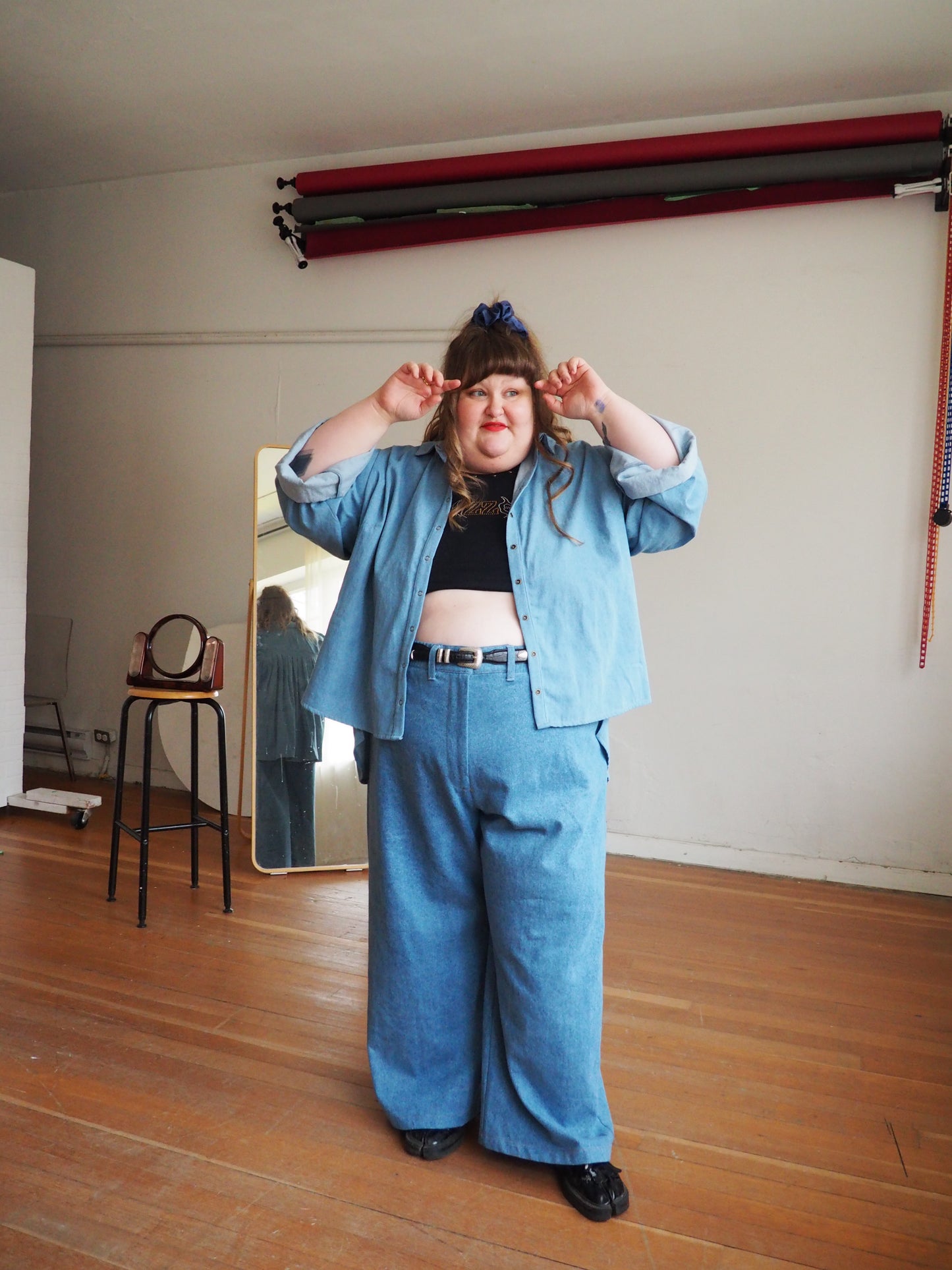 Astrid Shirt in Lightweight 6oz Denim (100% Cotton)