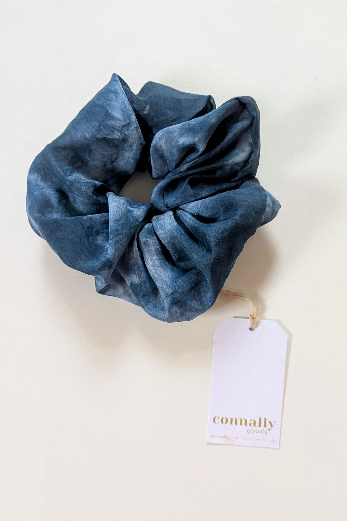 Hand-Dyed Jumbo Silk Scrunchie