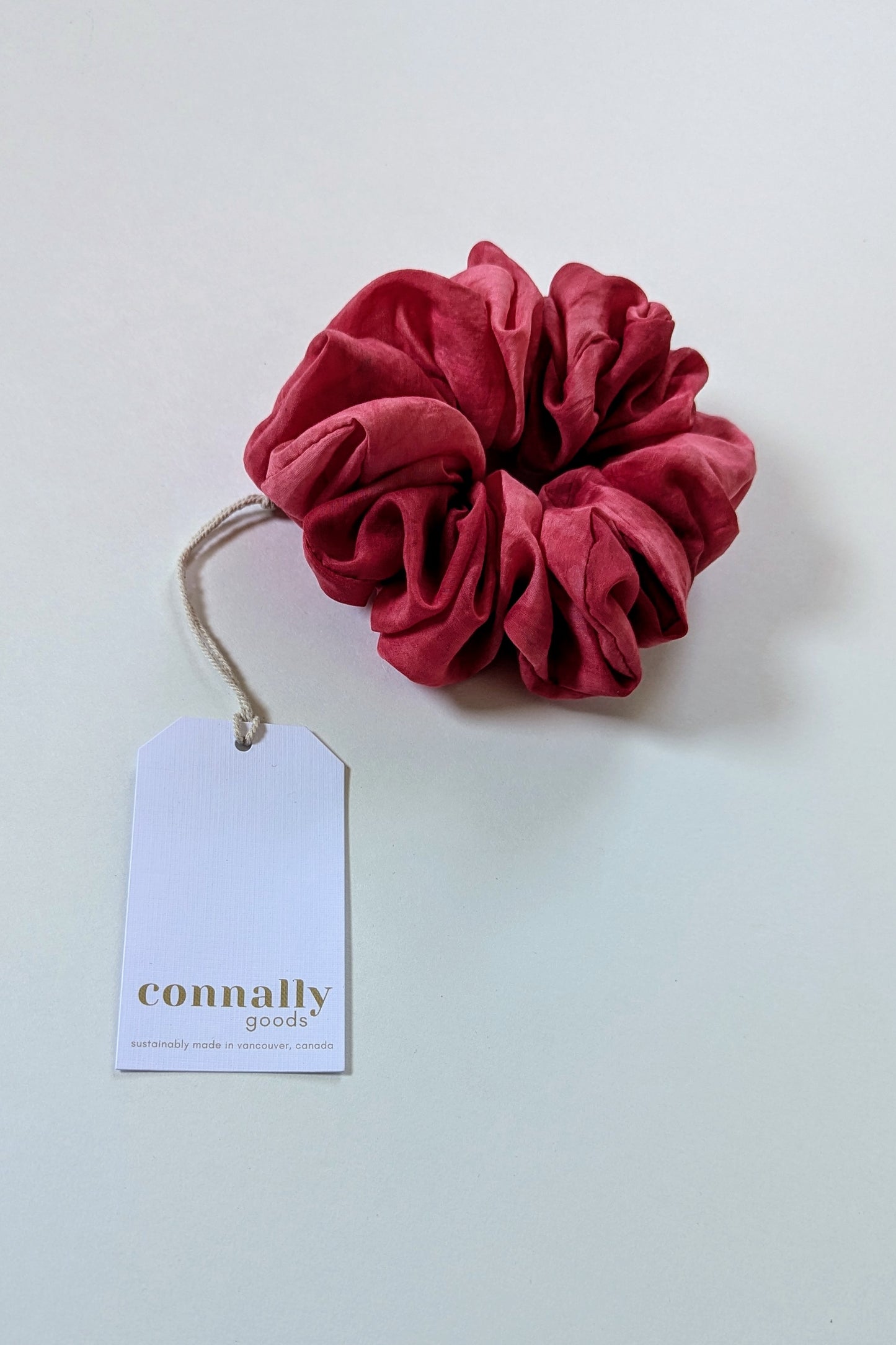 Hand-Dyed Jumbo Silk Scrunchie by Connally Goods