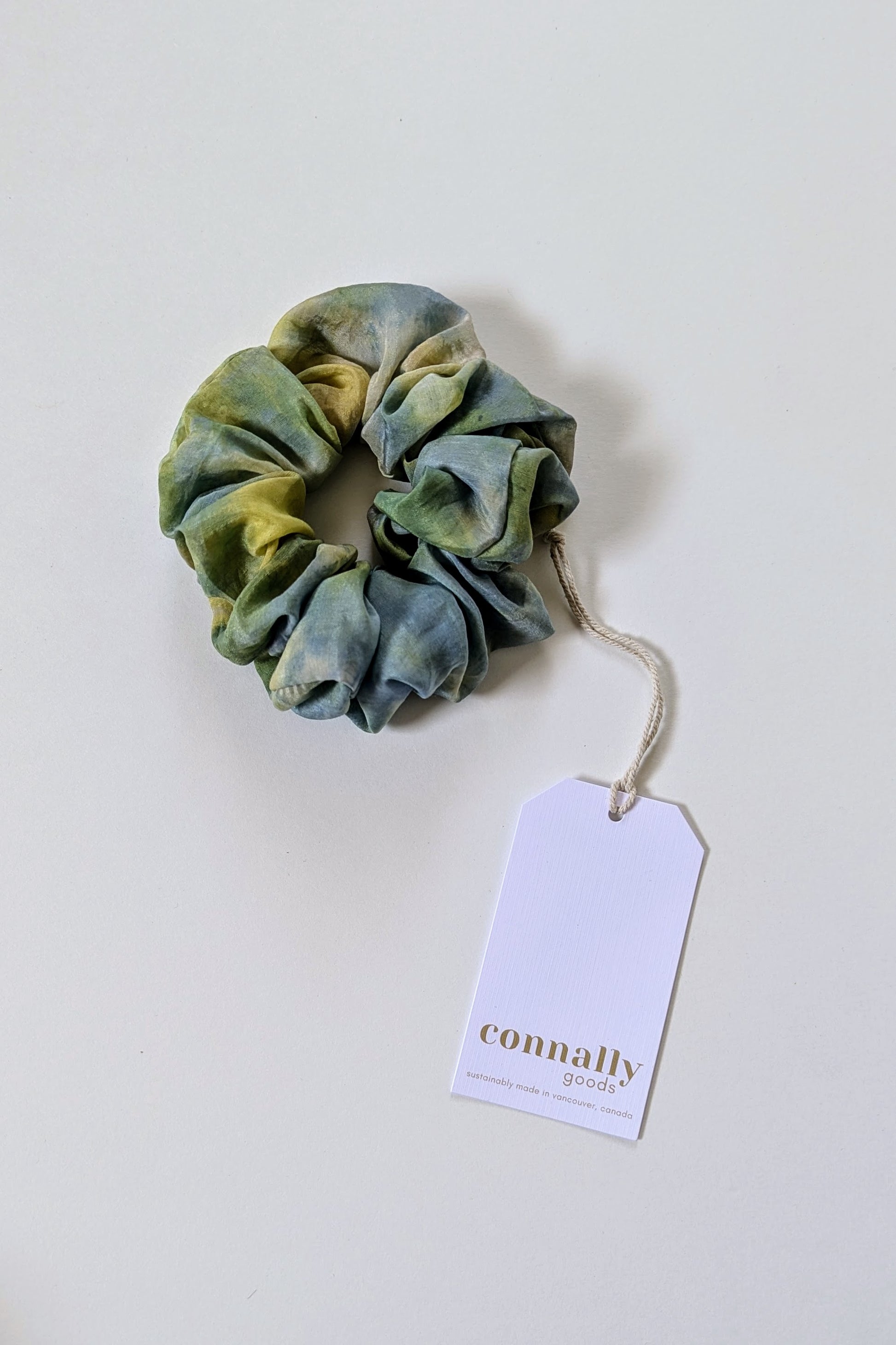 Hand-Dyed Jumbo Silk Scrunchie by Connally Goods