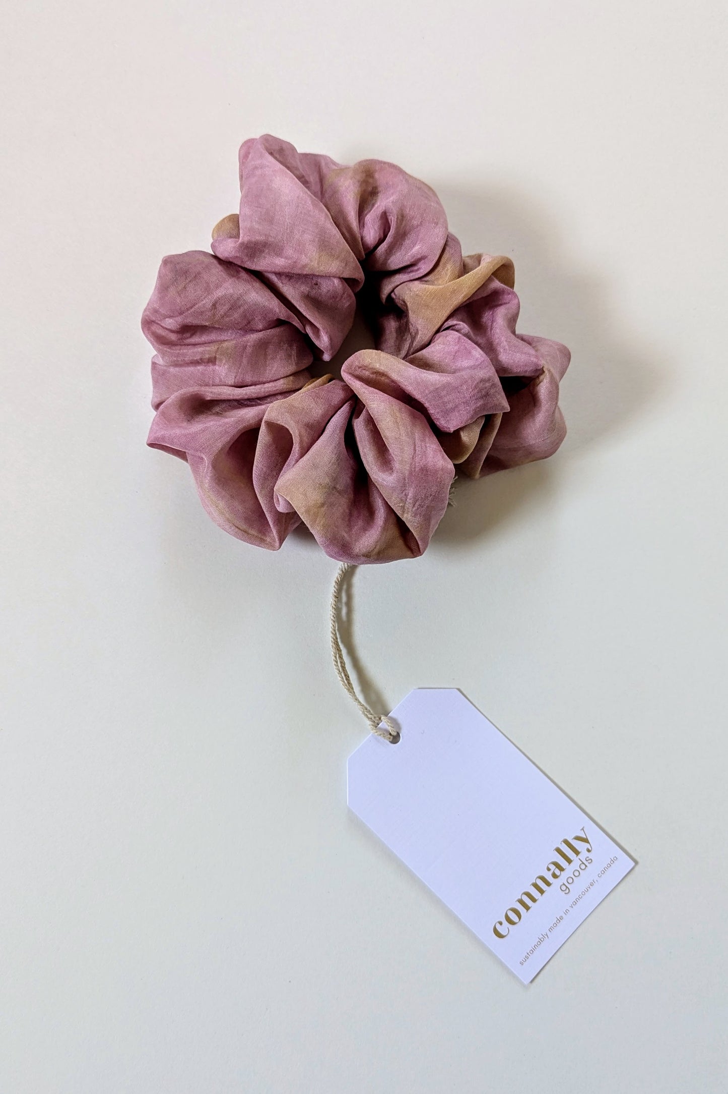 Hand-Dyed Jumbo Silk Scrunchie by Connally Goods