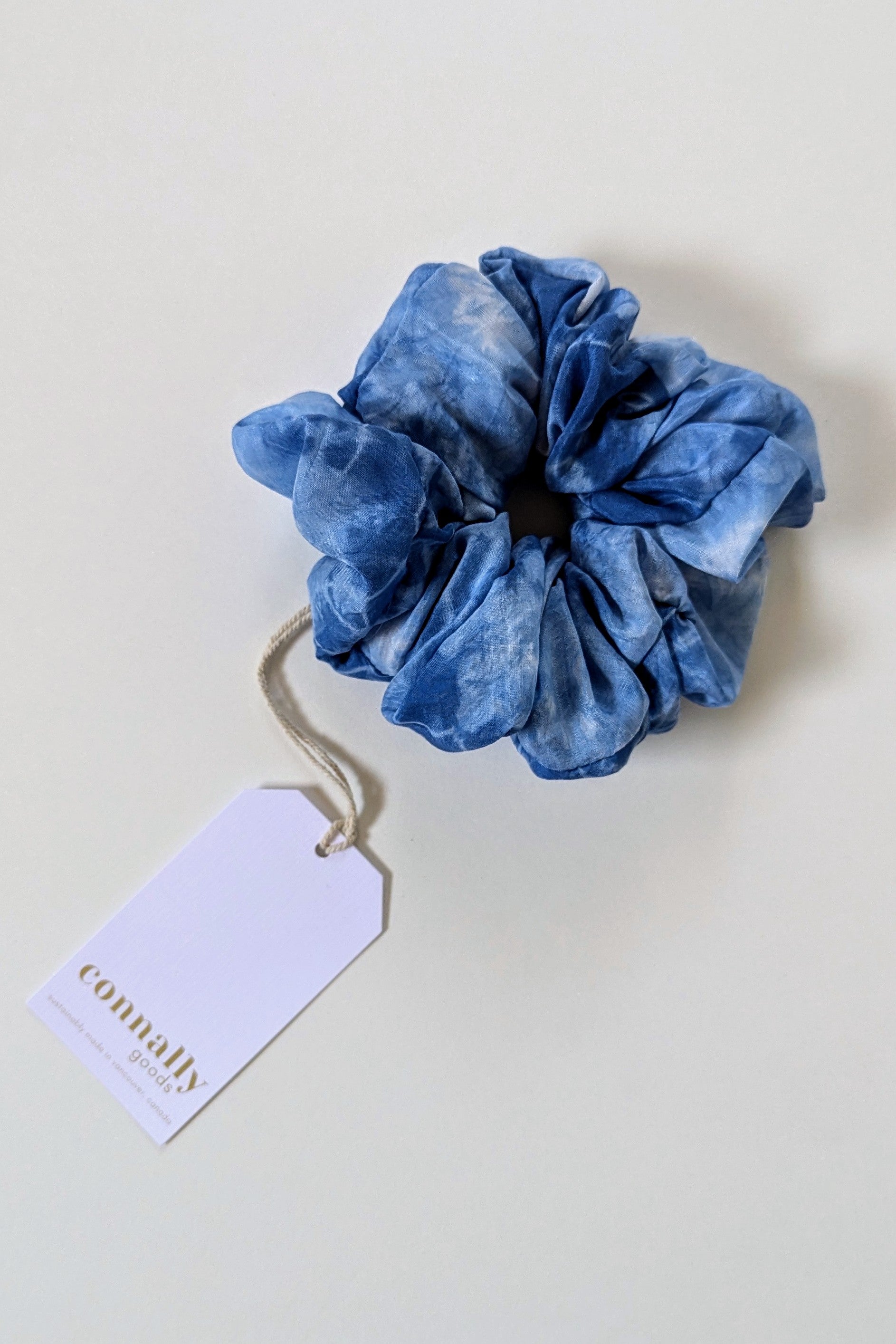 Hand-Dyed Jumbo Silk Scrunchie by Connally Goods