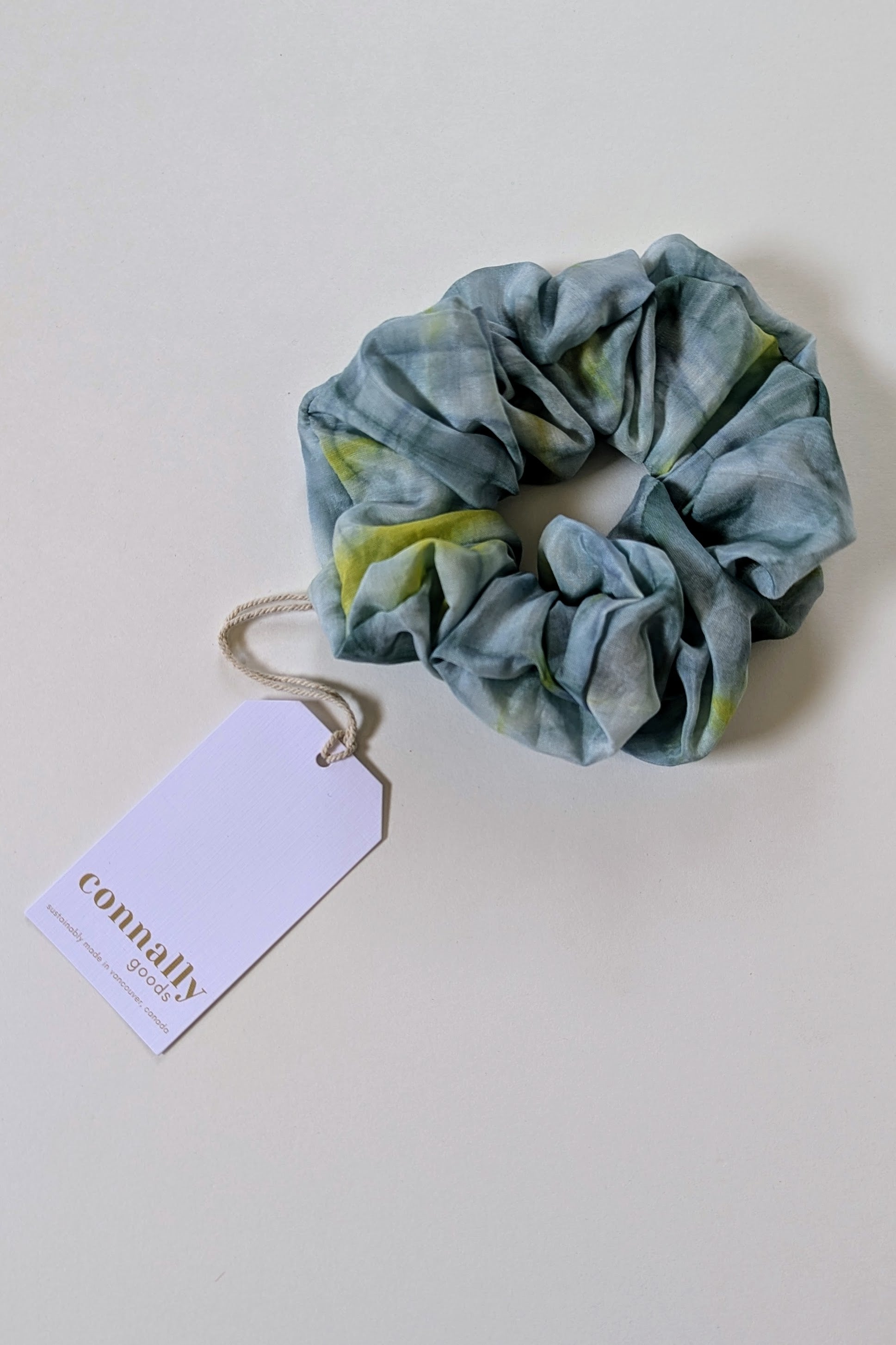 Hand-Dyed Jumbo Silk Scrunchie by Connally Goods