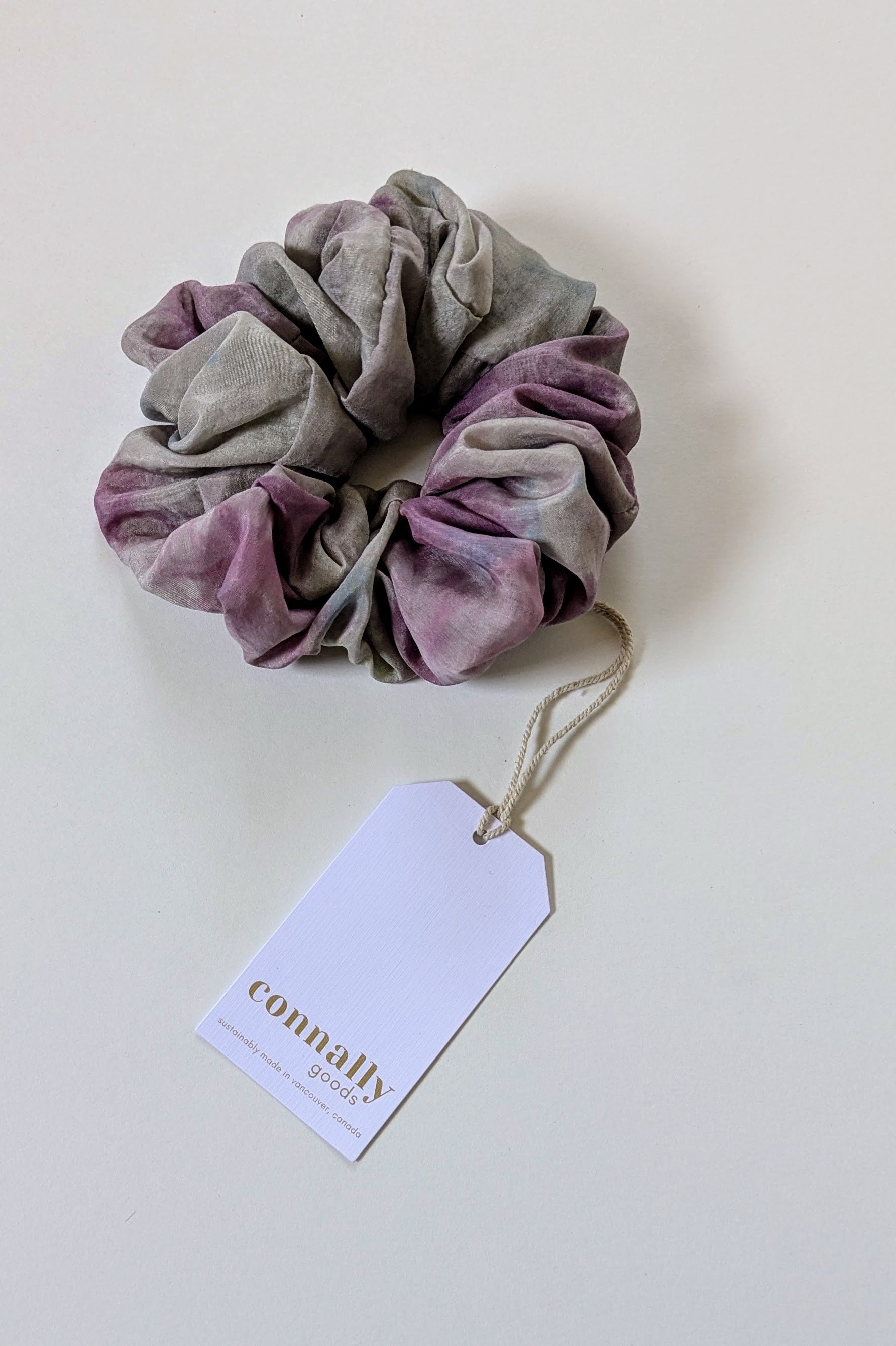 Hand-Dyed Jumbo Silk Scrunchie by Connally Goods