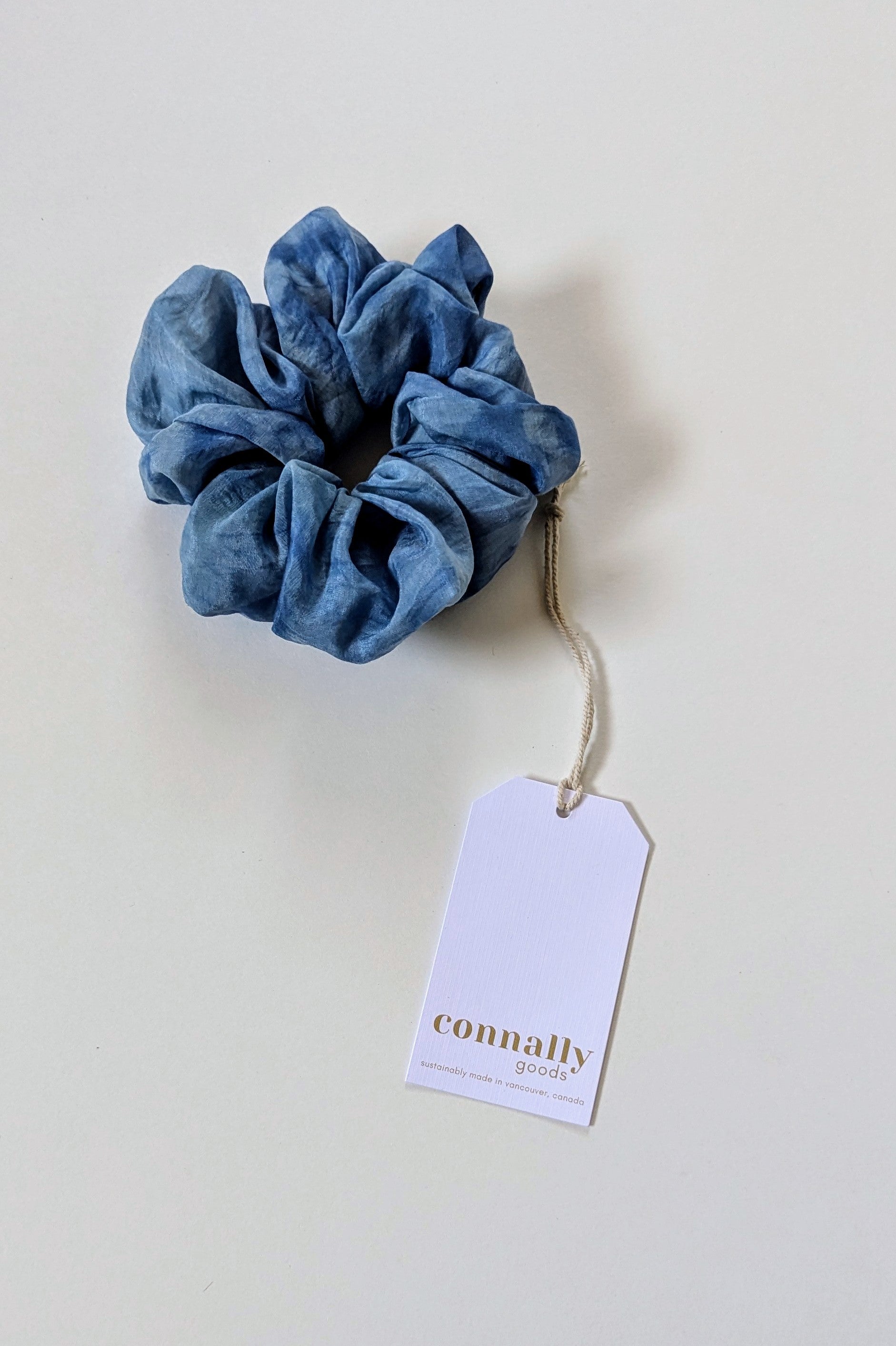 Hand-Dyed Jumbo Silk Scrunchie by Connally Goods