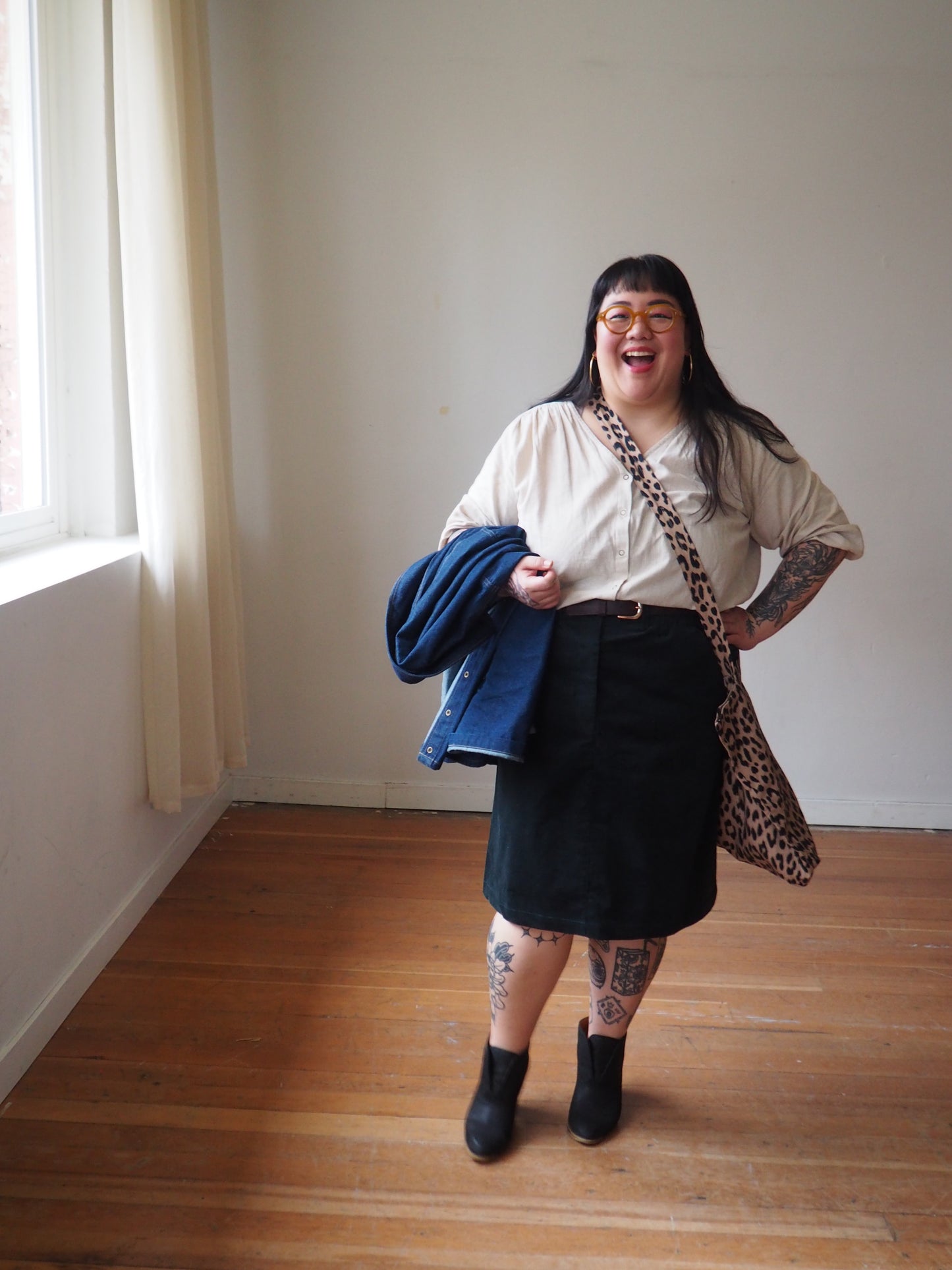 Kipling Corduroy Skirt in Dark Spruce