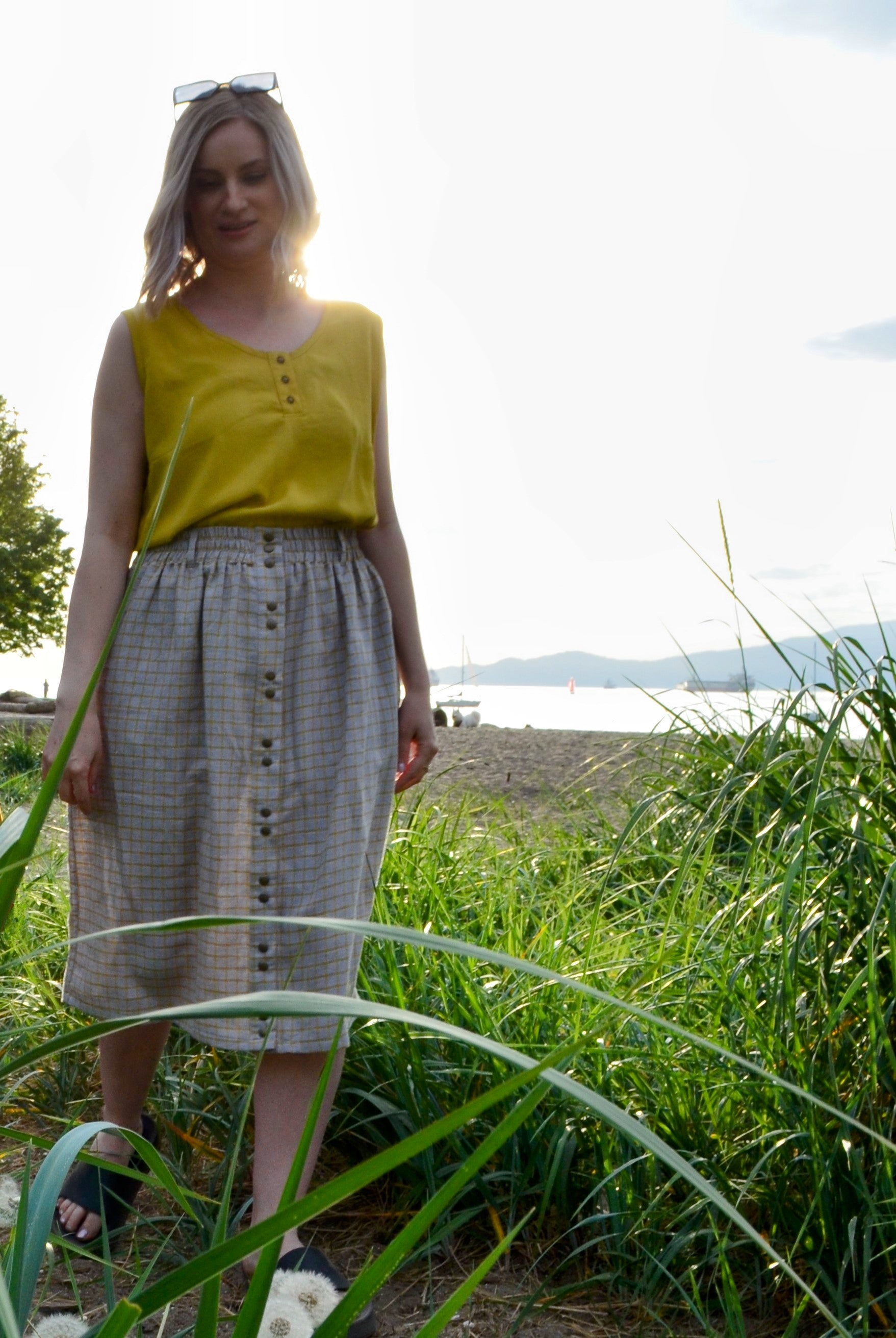 Sadie Skirt - Tattersall Check by Connally Goods