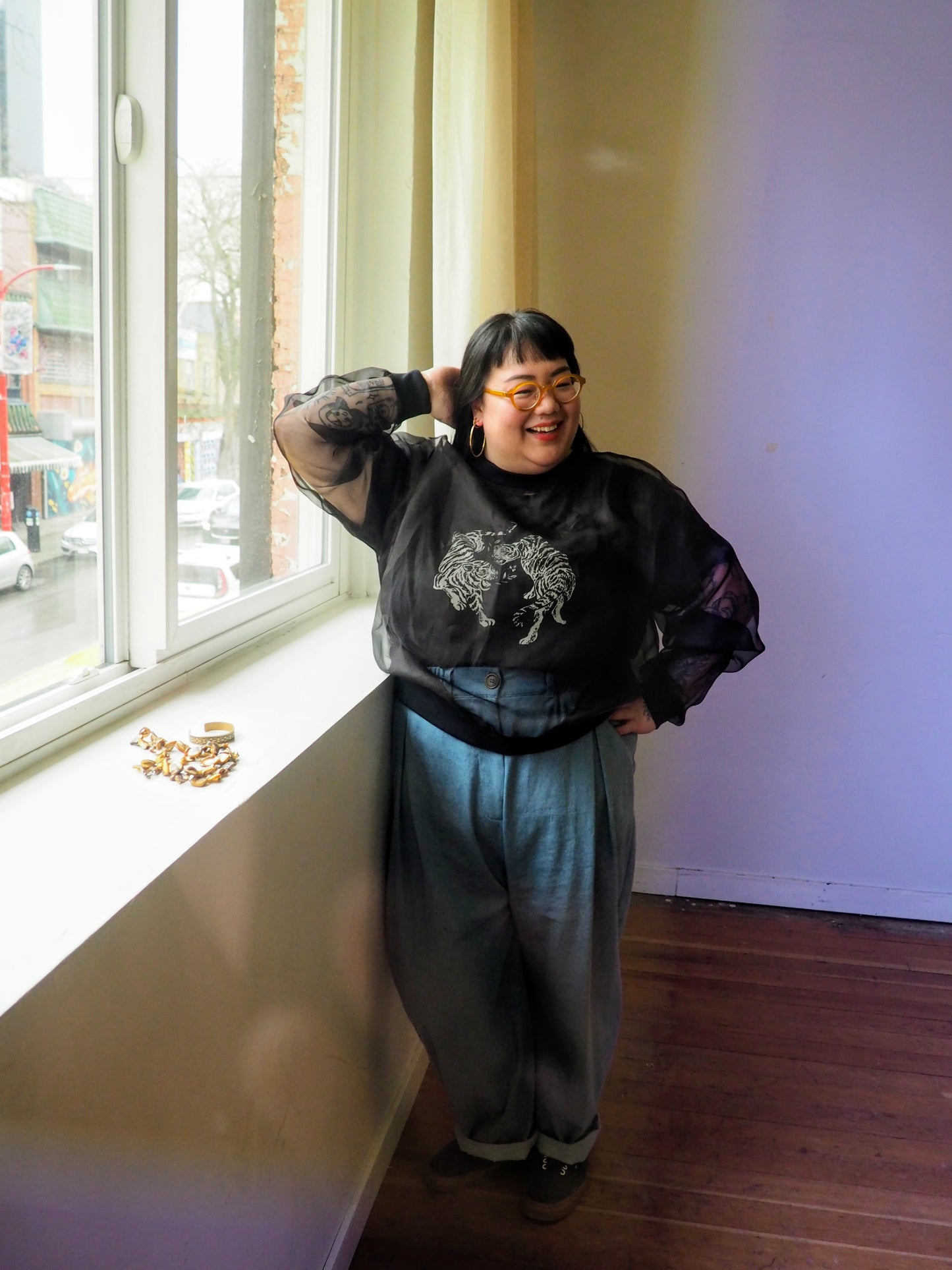 Katrina Silk Organza Pullover