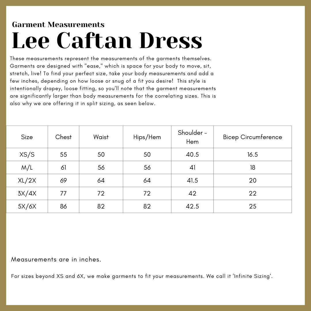 Preorder - Lee Caftan Dress with Sash (Black Tencel) by Connally Goods