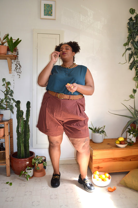 Lois Shorts in Organic Brushed Cotton by Connally Goods