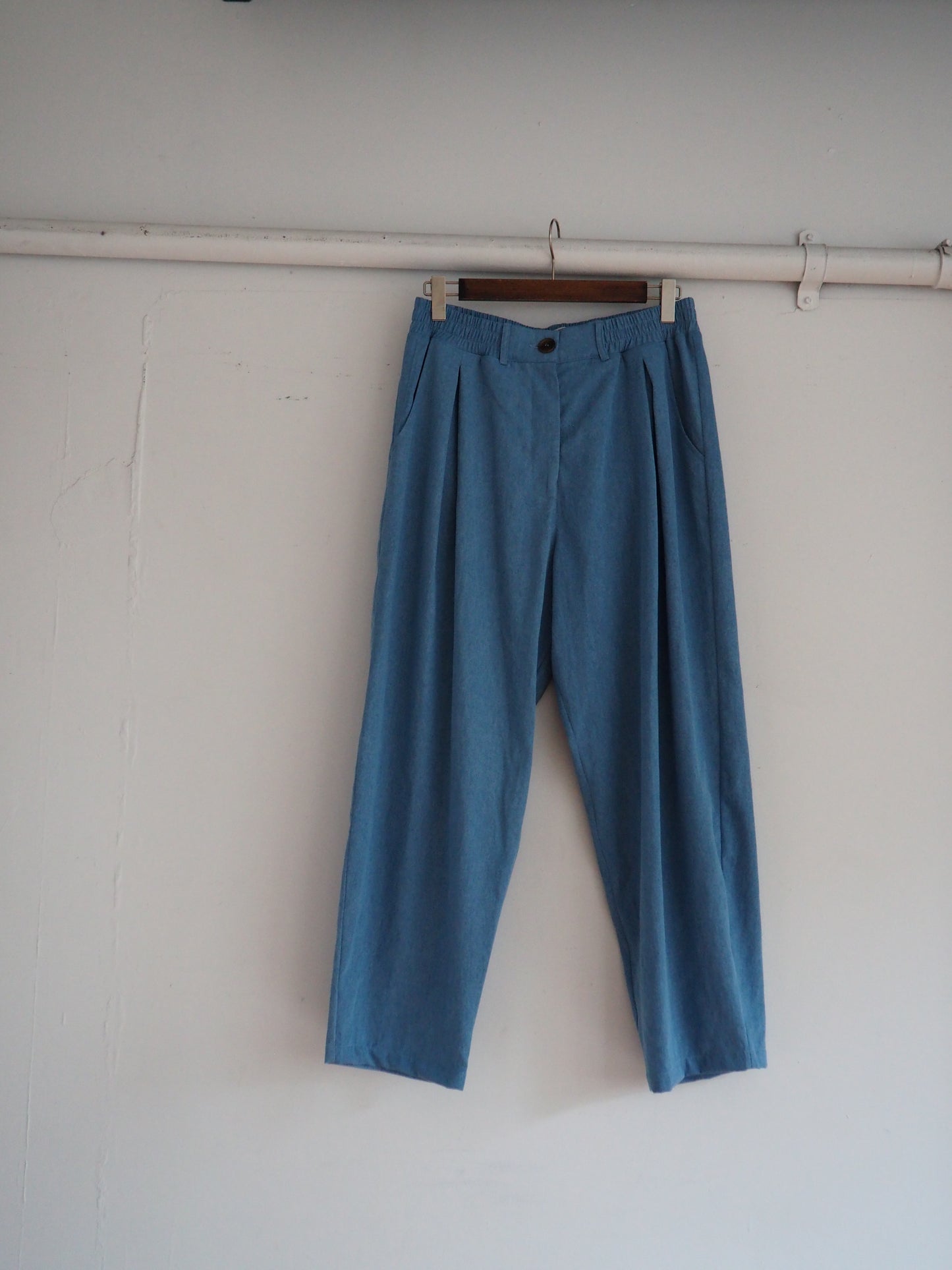 Amy Trousers in Chambray Cotton