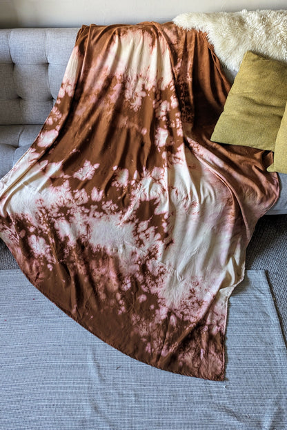 One-of-a-kind Tencel Twill Blanket (hand-dyed) by Connally Goods