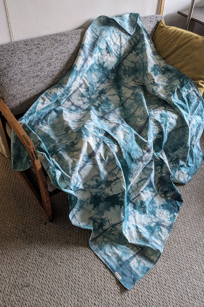 Hand Dyed Organic Cotton Blanket