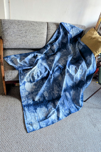 Hand Dyed Organic Cotton Blanket