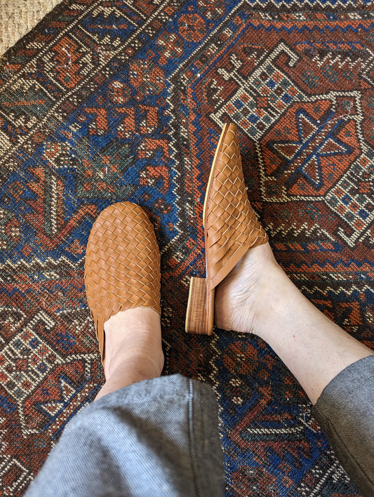 Sigrid Shoes in Brown Leather by Connally Goods