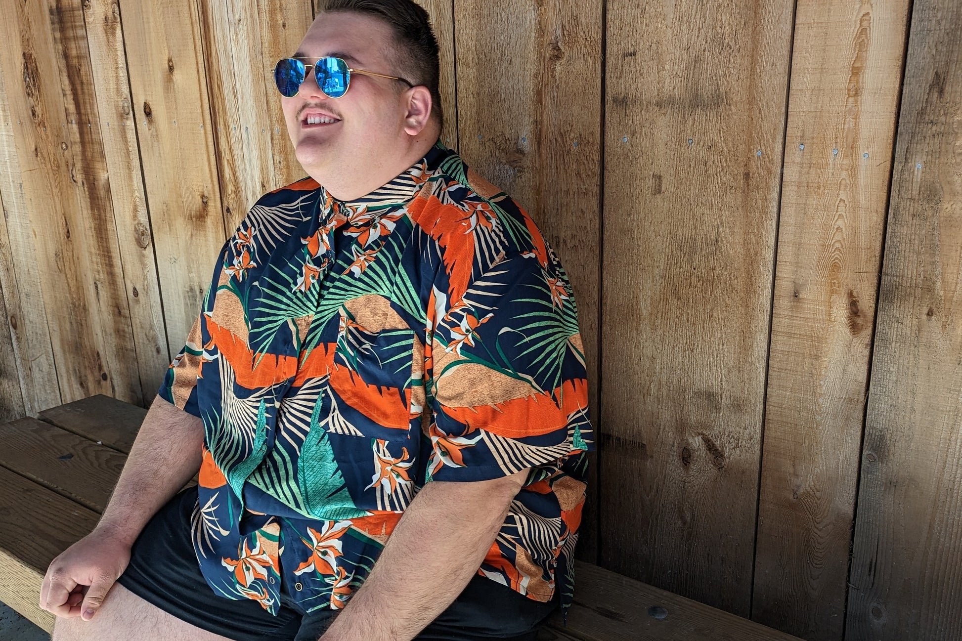 Thomas Shirt in Tigerlily (Lightweight Cotton-Viscose) by Connally Goods
