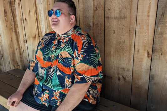 Thomas Shirt in Tigerlily (Lightweight Cotton-Viscose) by Connally Goods