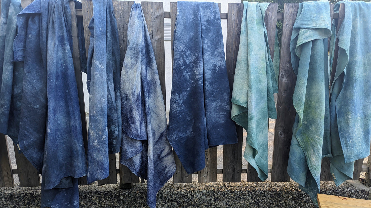 PREORDER: Hand Dyed Organic Cotton Bedspread Blanket (OOAK - Indigo ) by Connally Goods