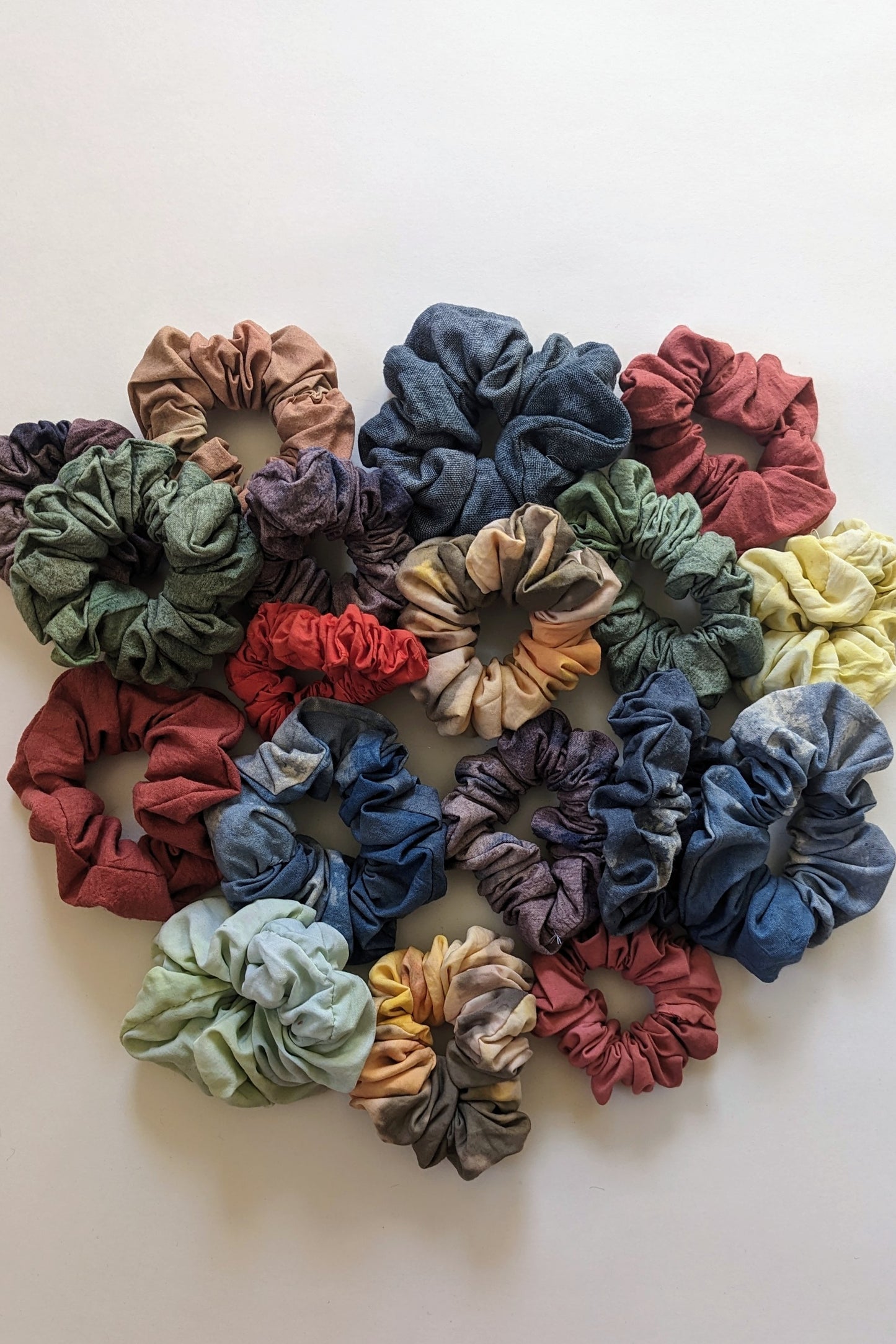 Hand-Dyed Cotton Scrunchie Bundle by Connally Goods