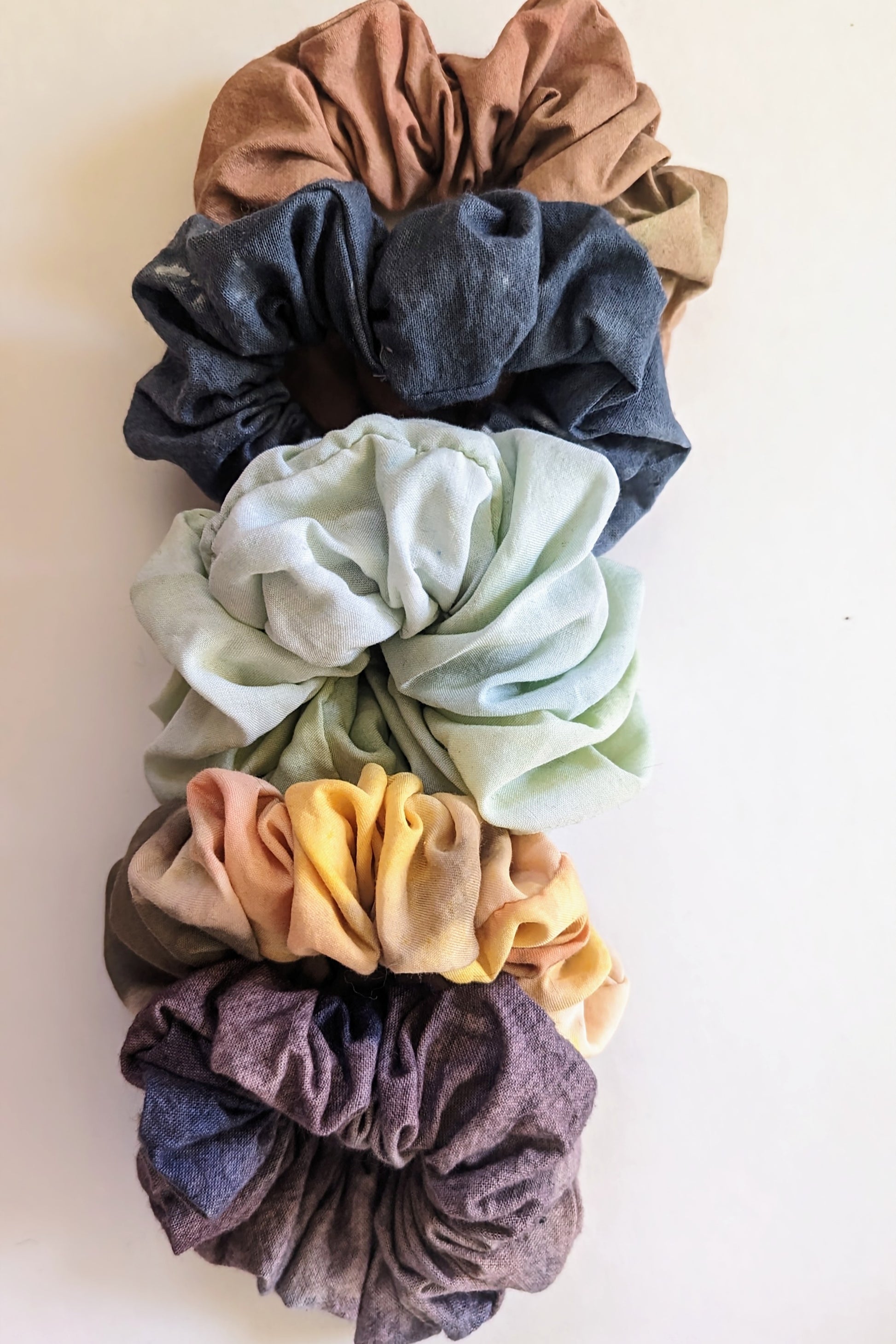 Hand-Dyed Cotton Scrunchie Bundle by Connally Goods
