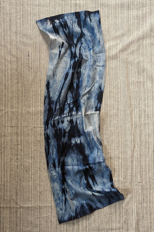 Hand Dyed Organic Cotton Scarf (OOAK - Indigo Passages) by Connally Goods