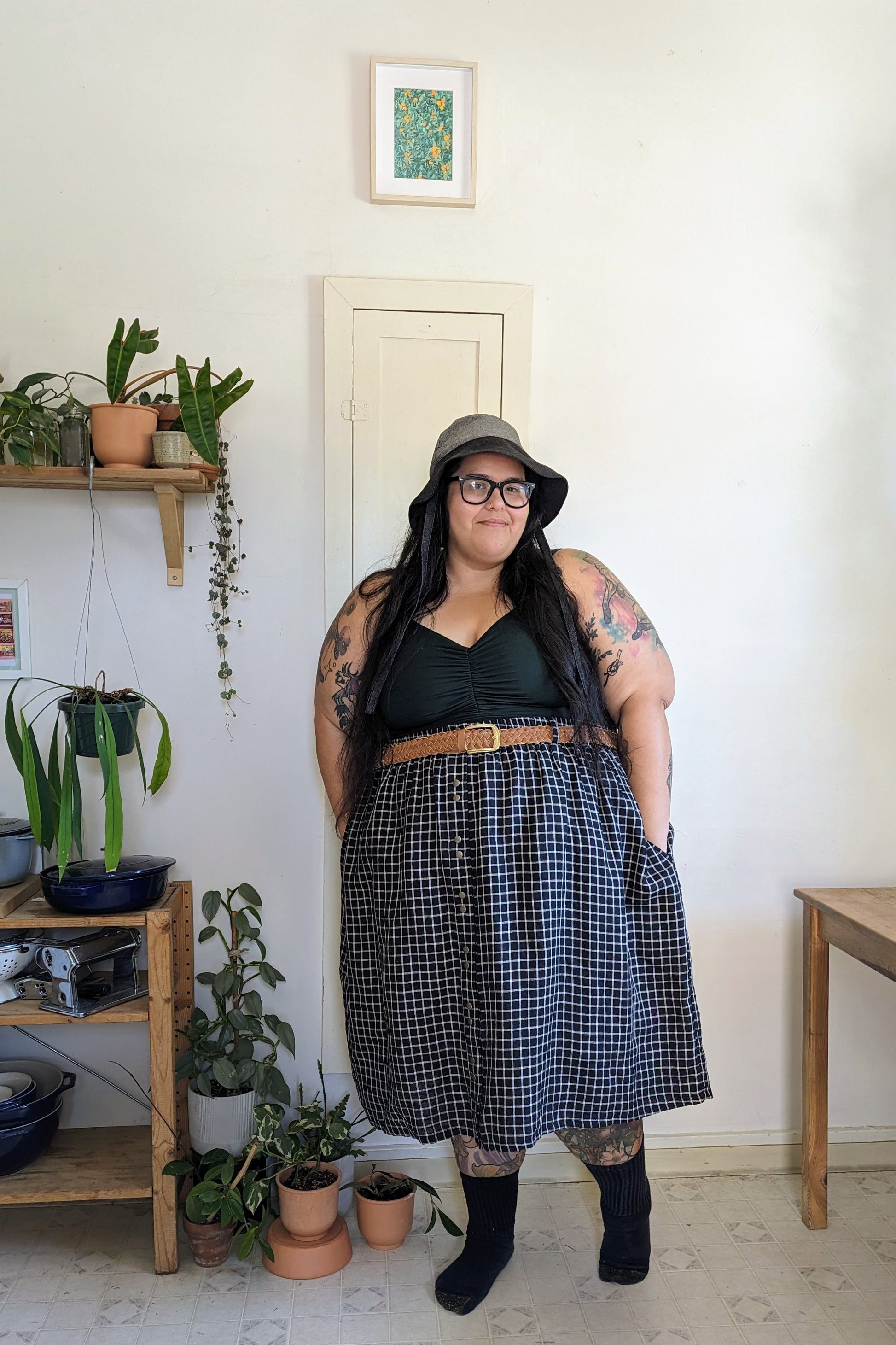 Sadie Skirt - Tattersall Check by Connally Goods