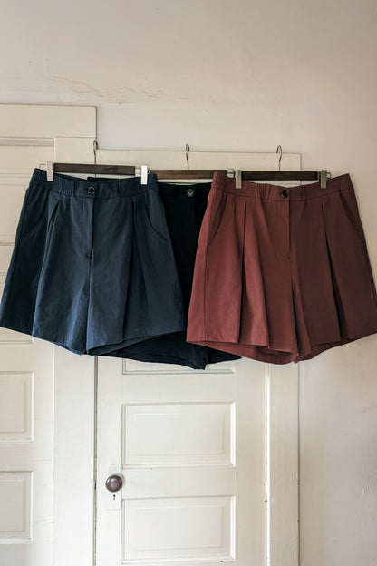Lois Shorts in Organic Brushed Cotton by Connally Goods