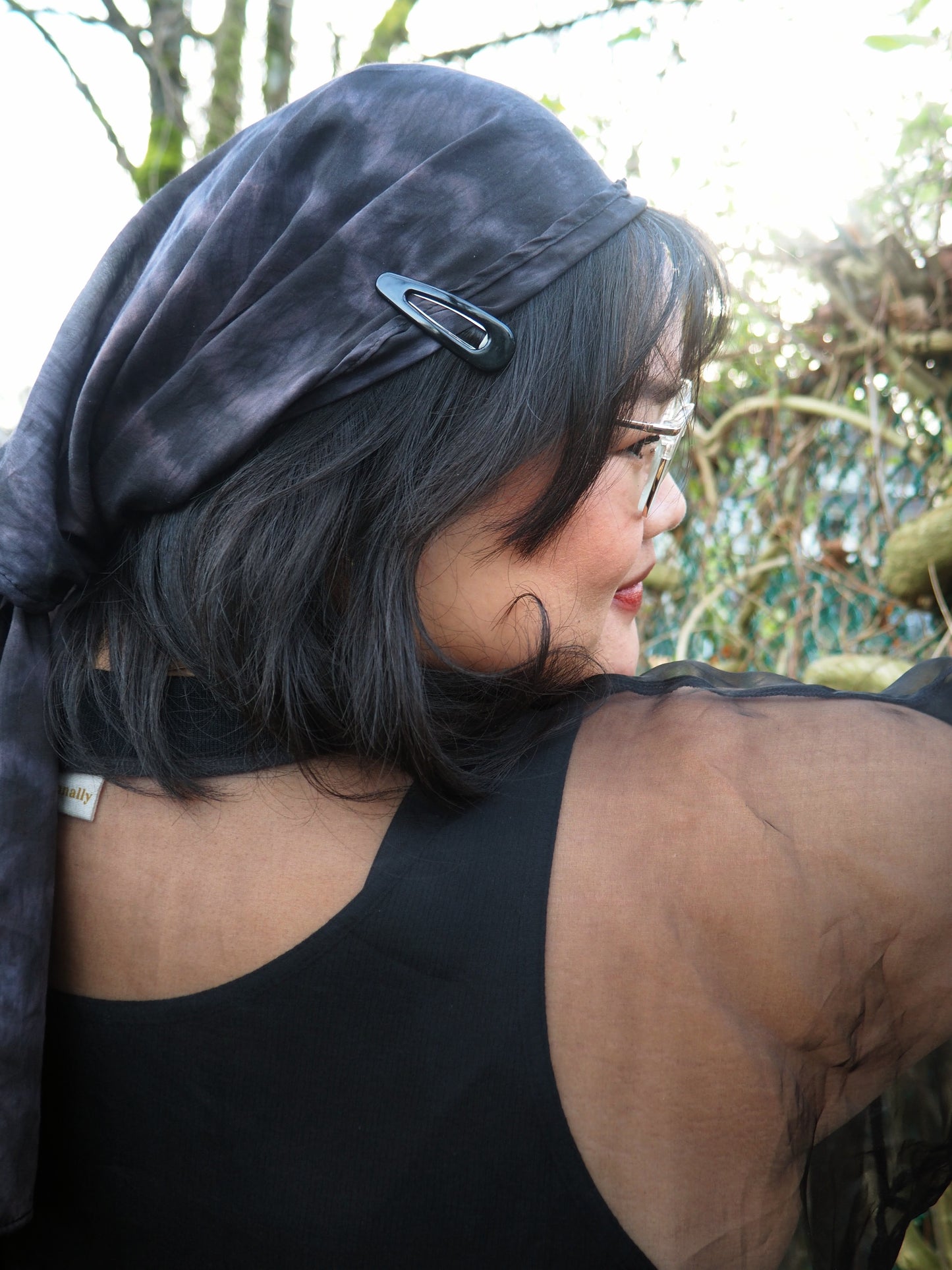 Coastal Shadows Silk Scarf by Connally Goods