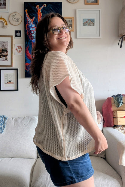 Organic Cotton Mesh Slouch Top (Sample Sale, Assorted Sizes)