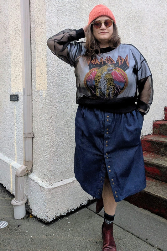 Sadie Skirt in Japanese Raw Denim