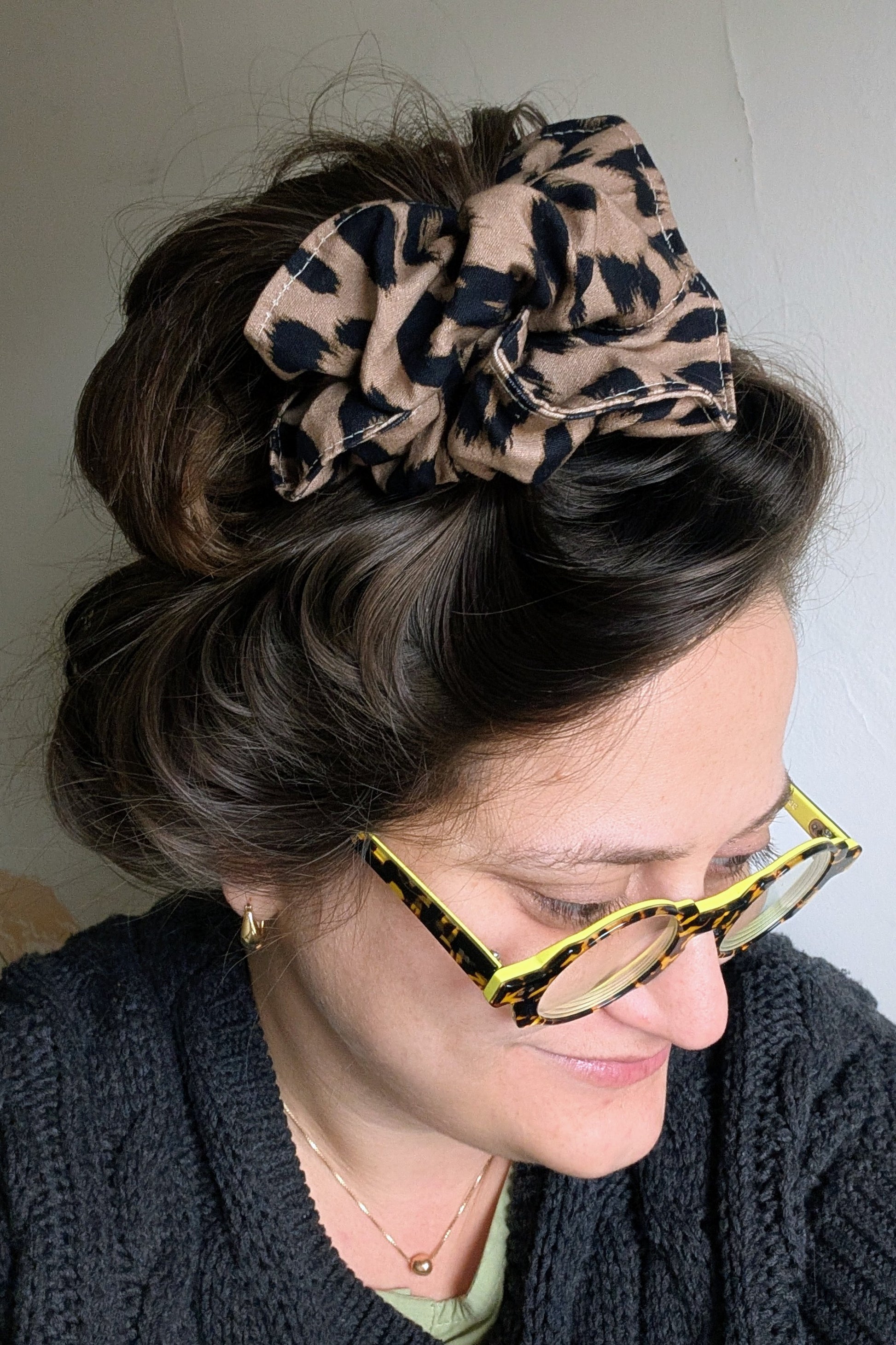 Leopard scrunchie by Connally Goods