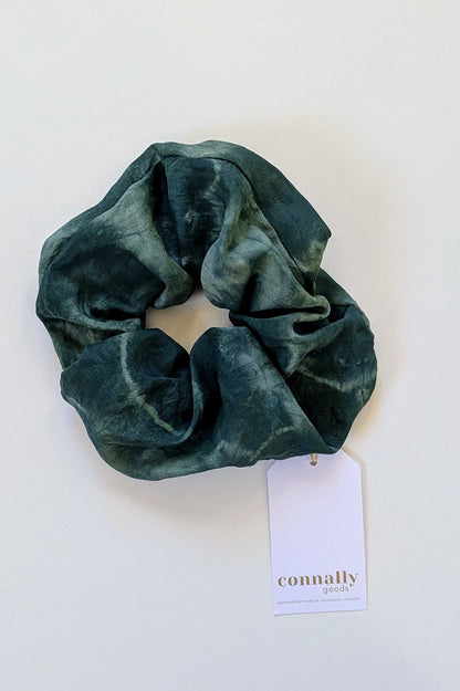 Hand-Dyed Jumbo Silk Scrunchie