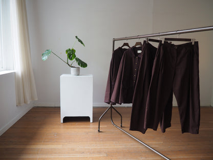 Espresso Cotton Canvas Fay Chore Coat by Connally Goods