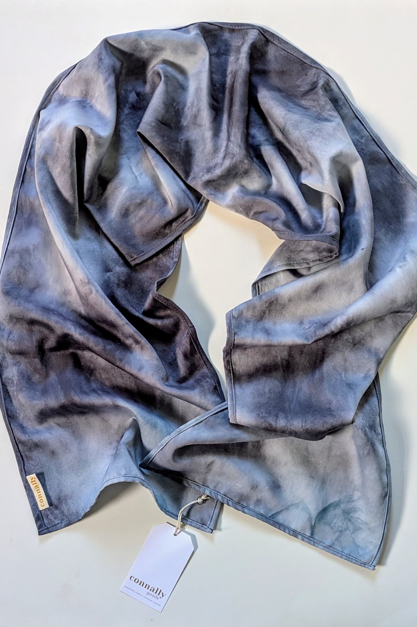 Hand-Dyed Superwash Cotton Scarf (Limited Edition)