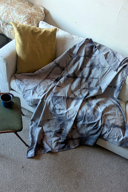 Hand Dyed Organic Cotton Blanket