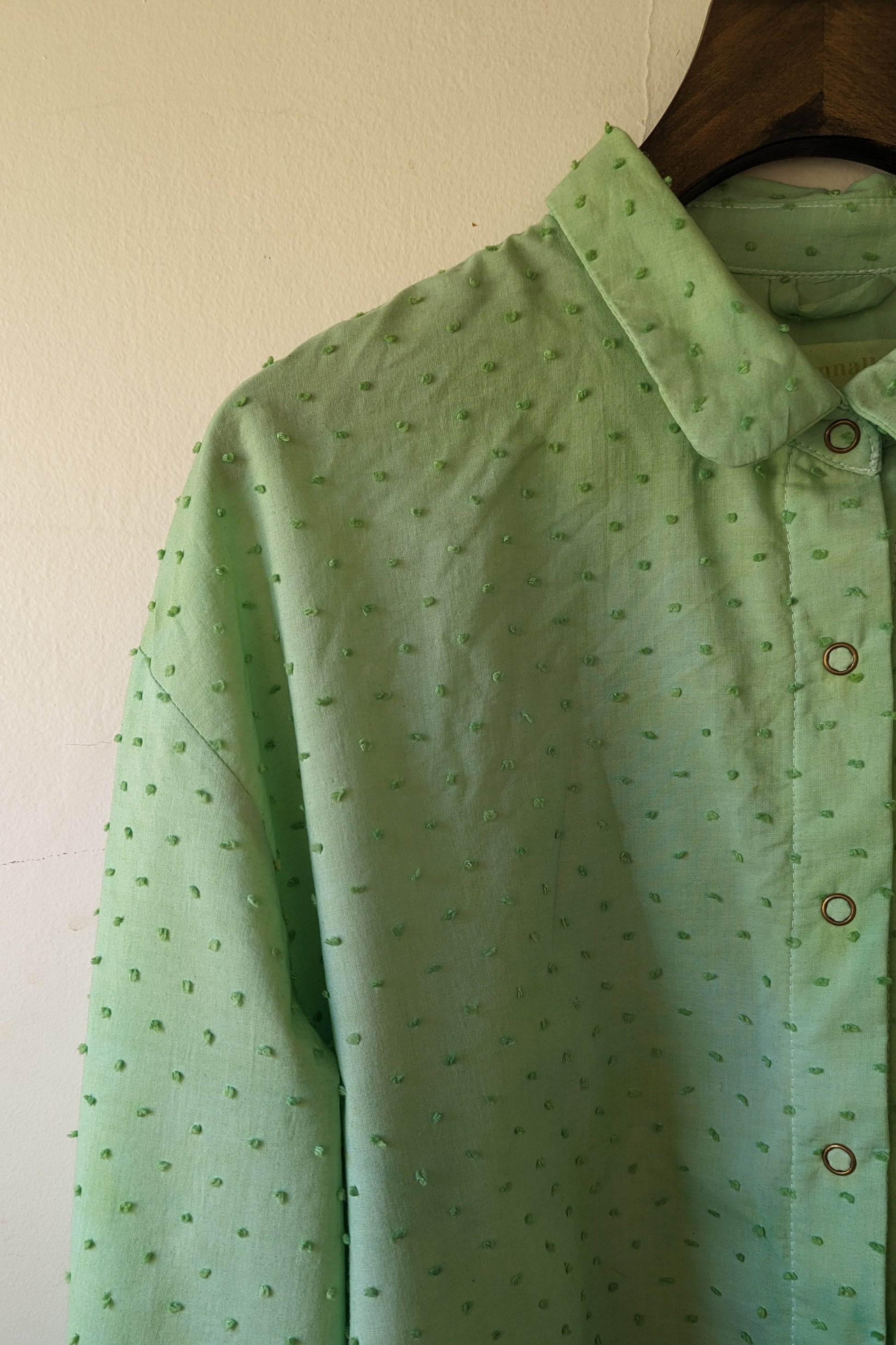 Ginsburg Shirt Hand Dyed in Juniper Green by Connally Goods