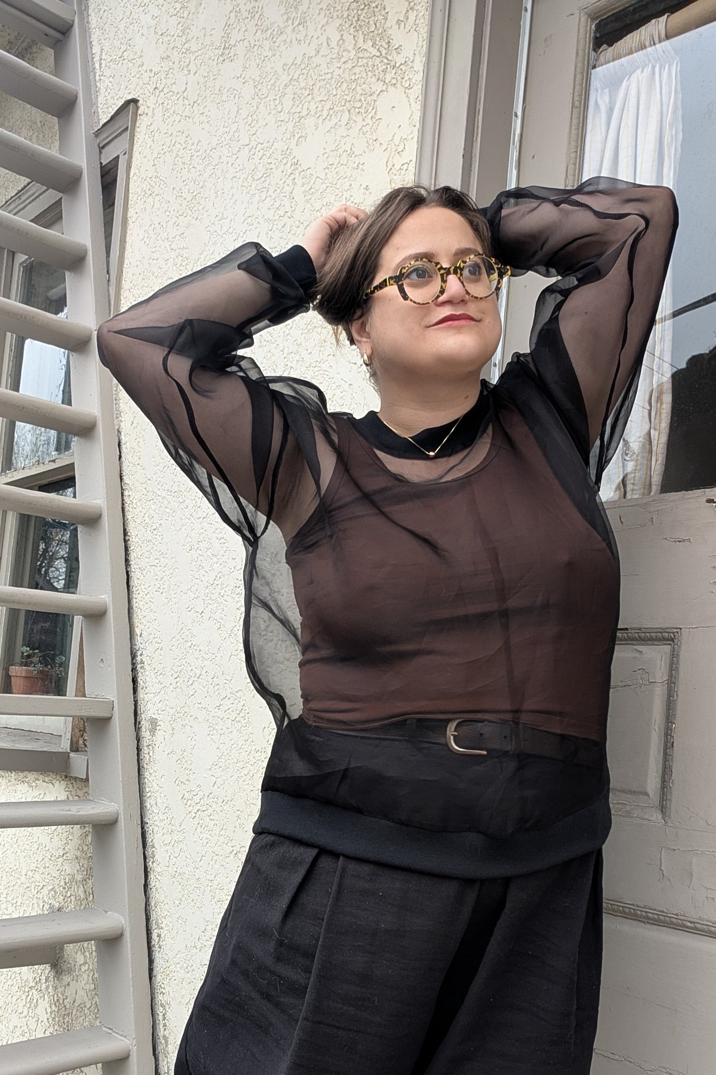 Katrina Silk Organza Pullover