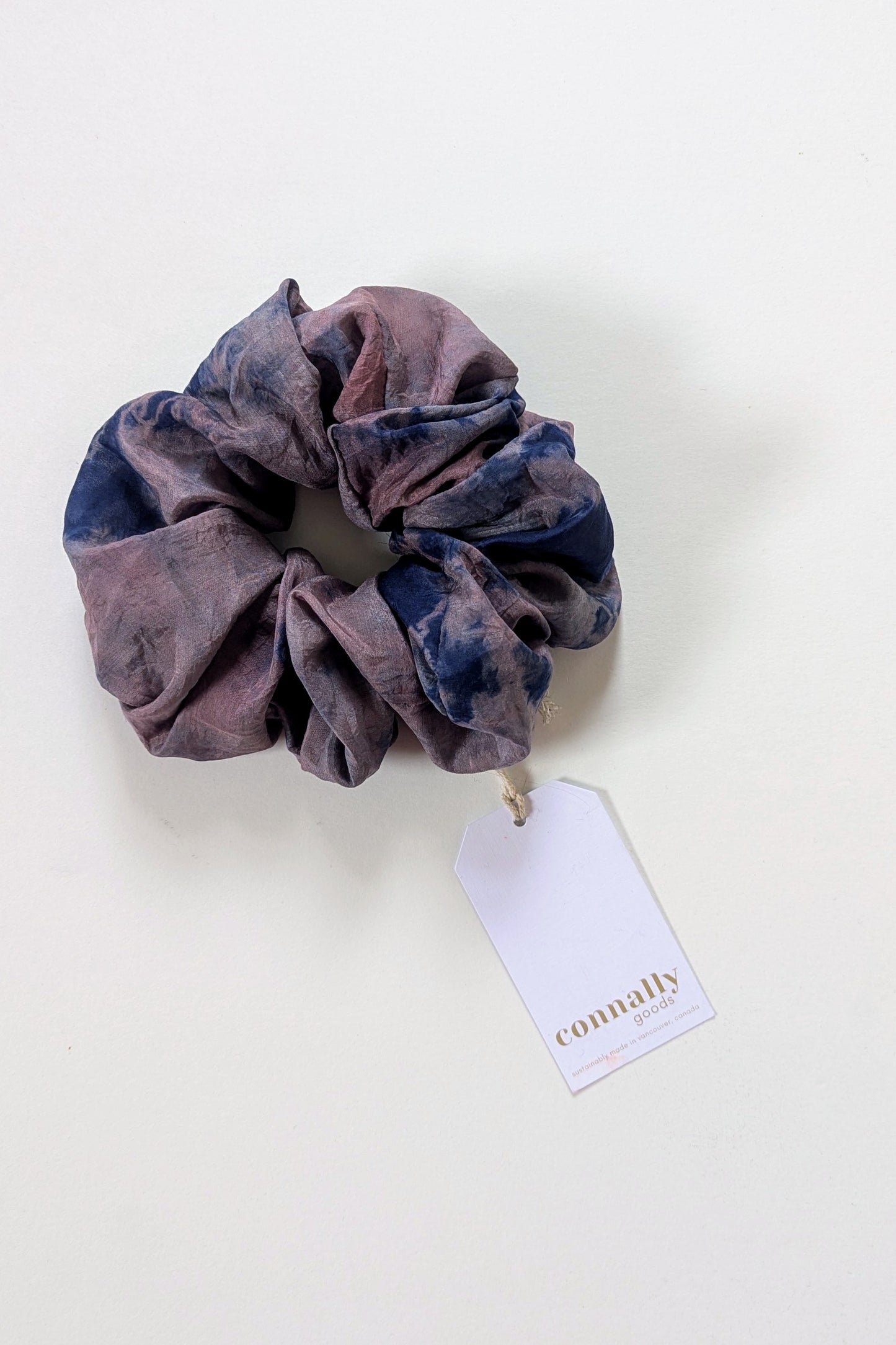 Hand-Dyed Jumbo Silk Scrunchie