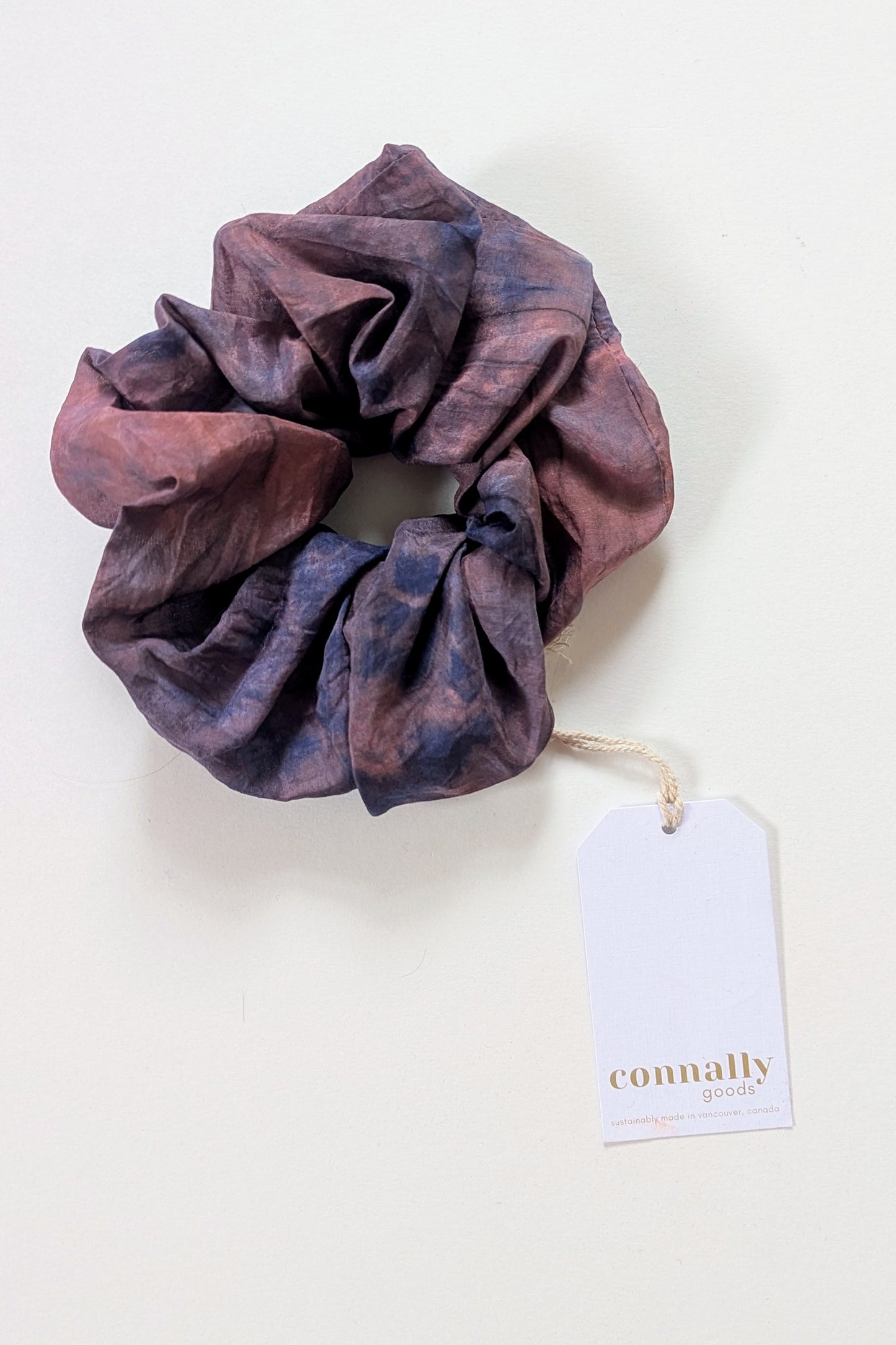 Hand-Dyed Jumbo Silk Scrunchie