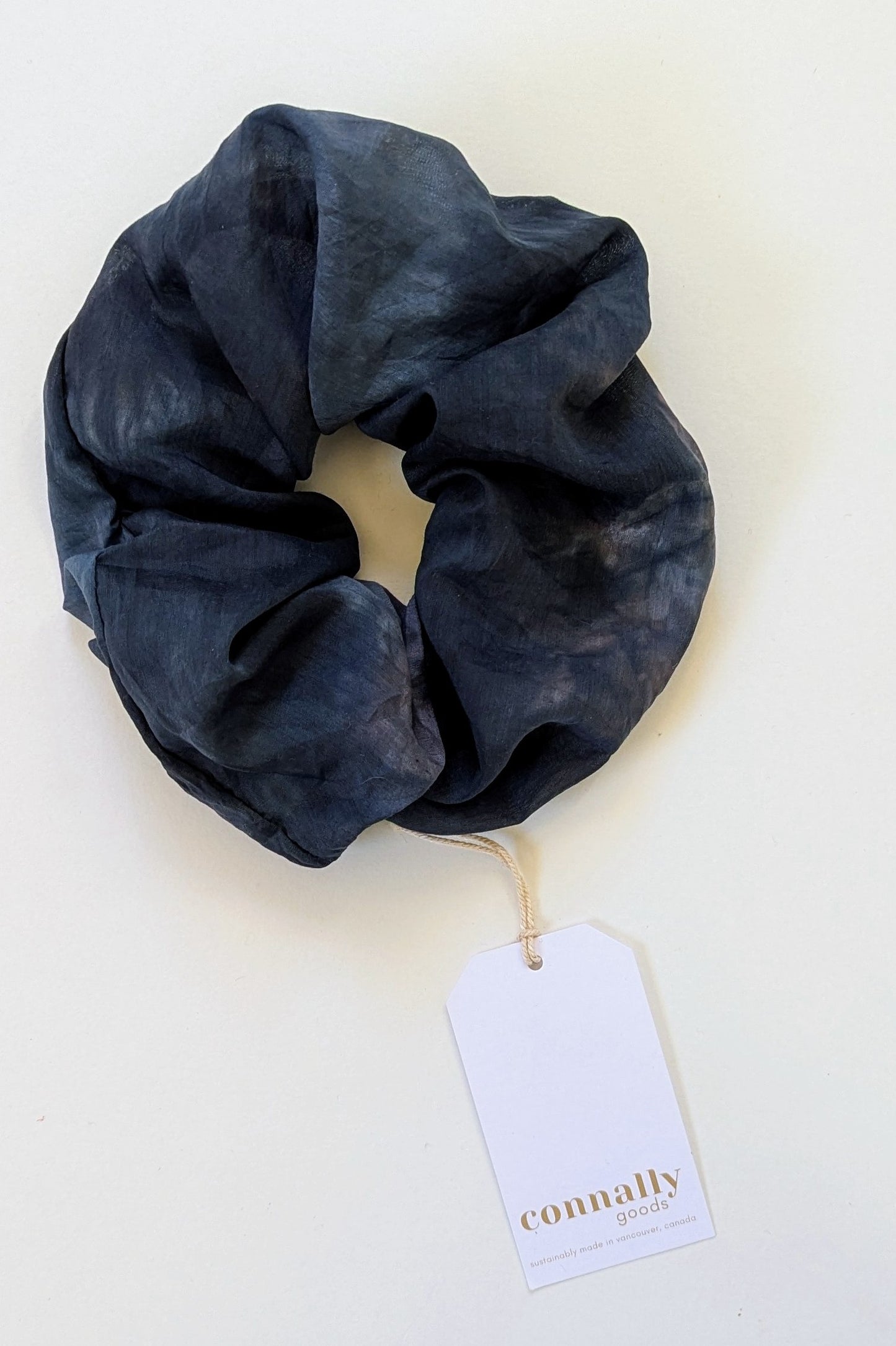 Hand-Dyed Jumbo Silk Scrunchie