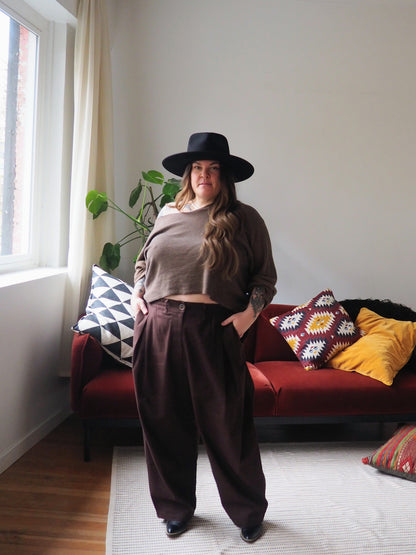 Amy Trousers in Organic Cotton Canvas