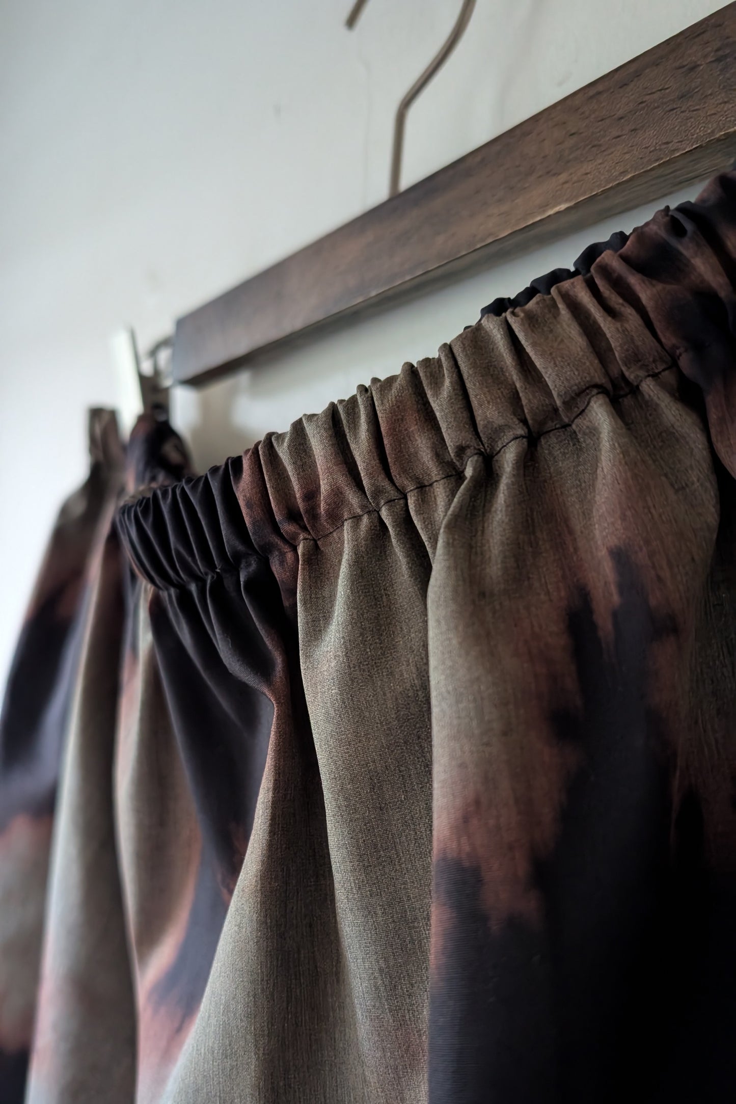 A-Line Twirly Skirt in West Coast Waters Hand-Dyed Cotton (Sample Sale, size XL-2X)