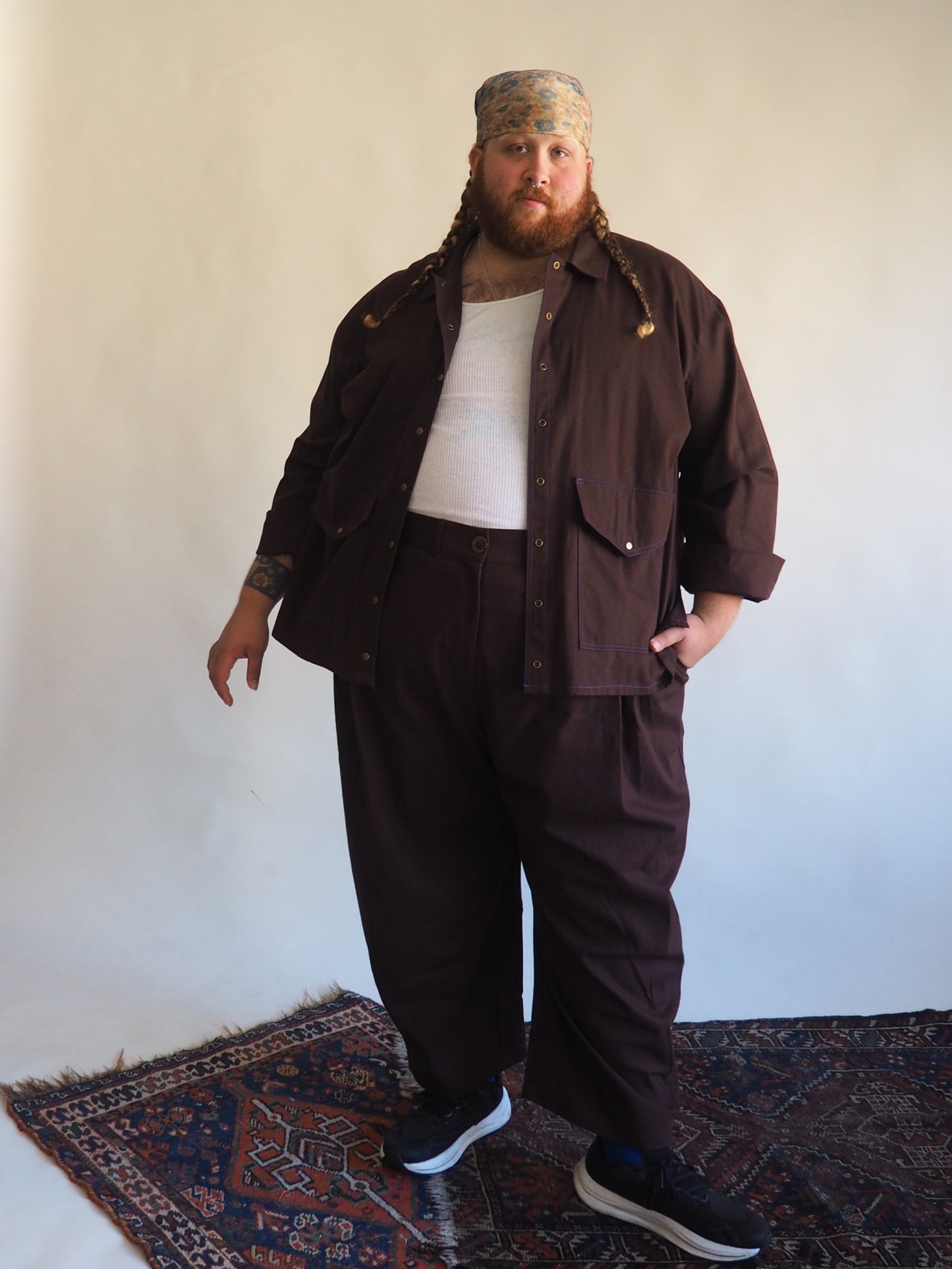 Amy Trousers in Organic Cotton Canvas