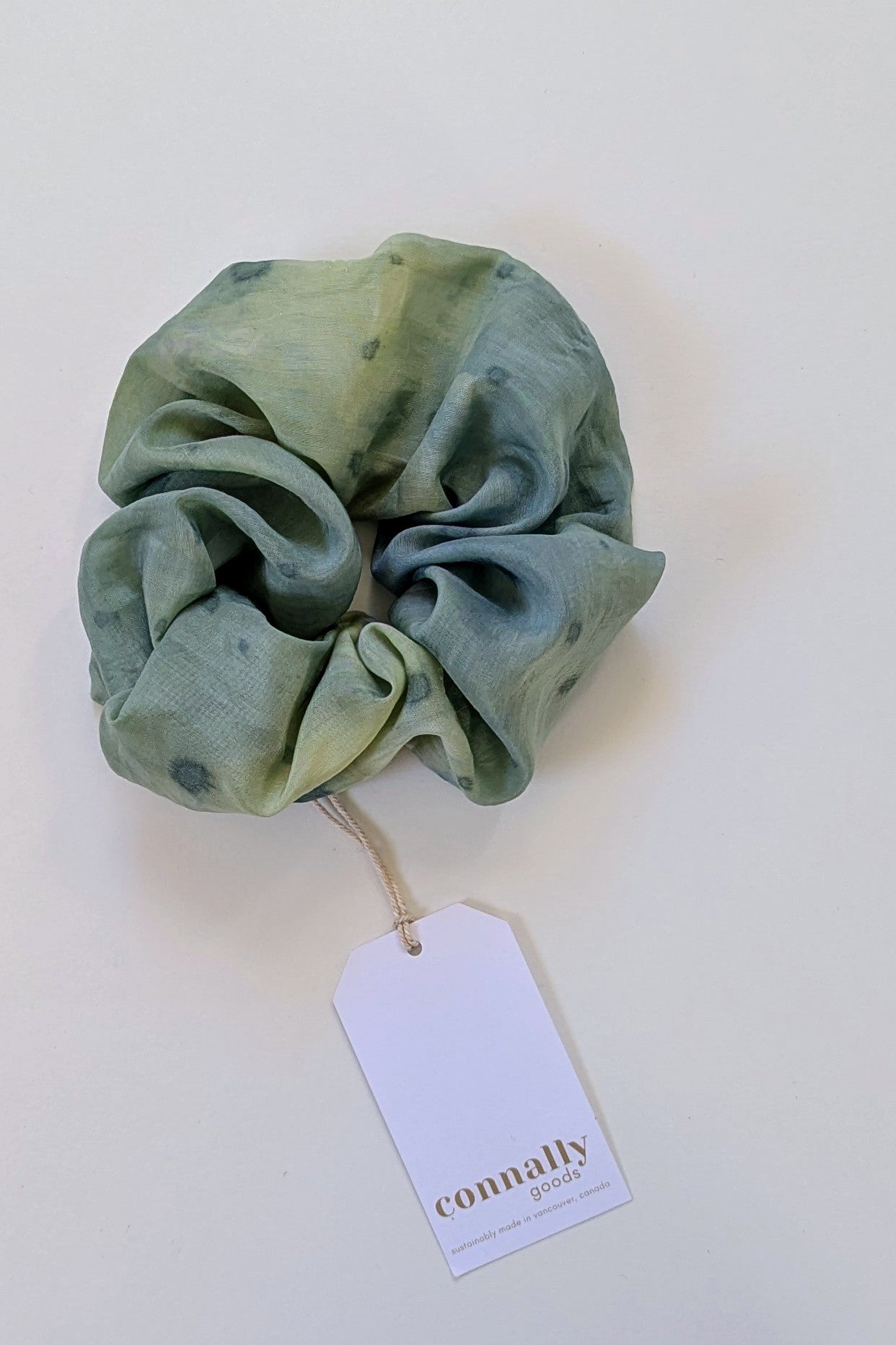 Hand-Dyed Jumbo Silk Scrunchie