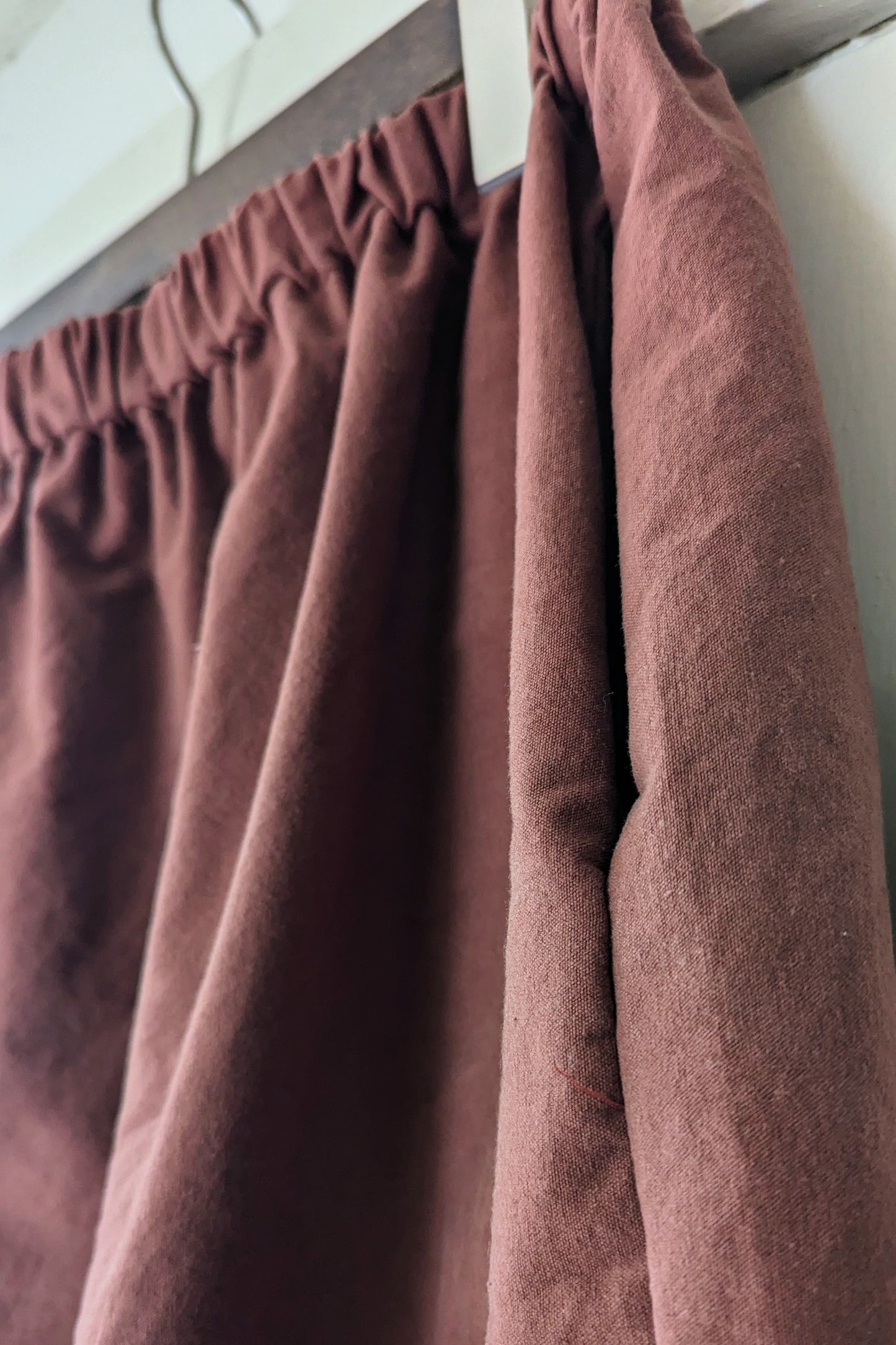 A-Line Skirt in Redwood Organic Brushed Cotton by Connally Goods