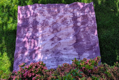 Hand Dyed Organic Cotton Blanket