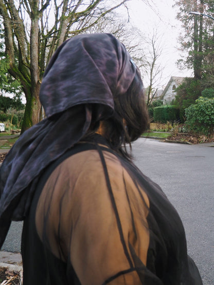 Coastal Shadows Silk Scarf by Connally Goods