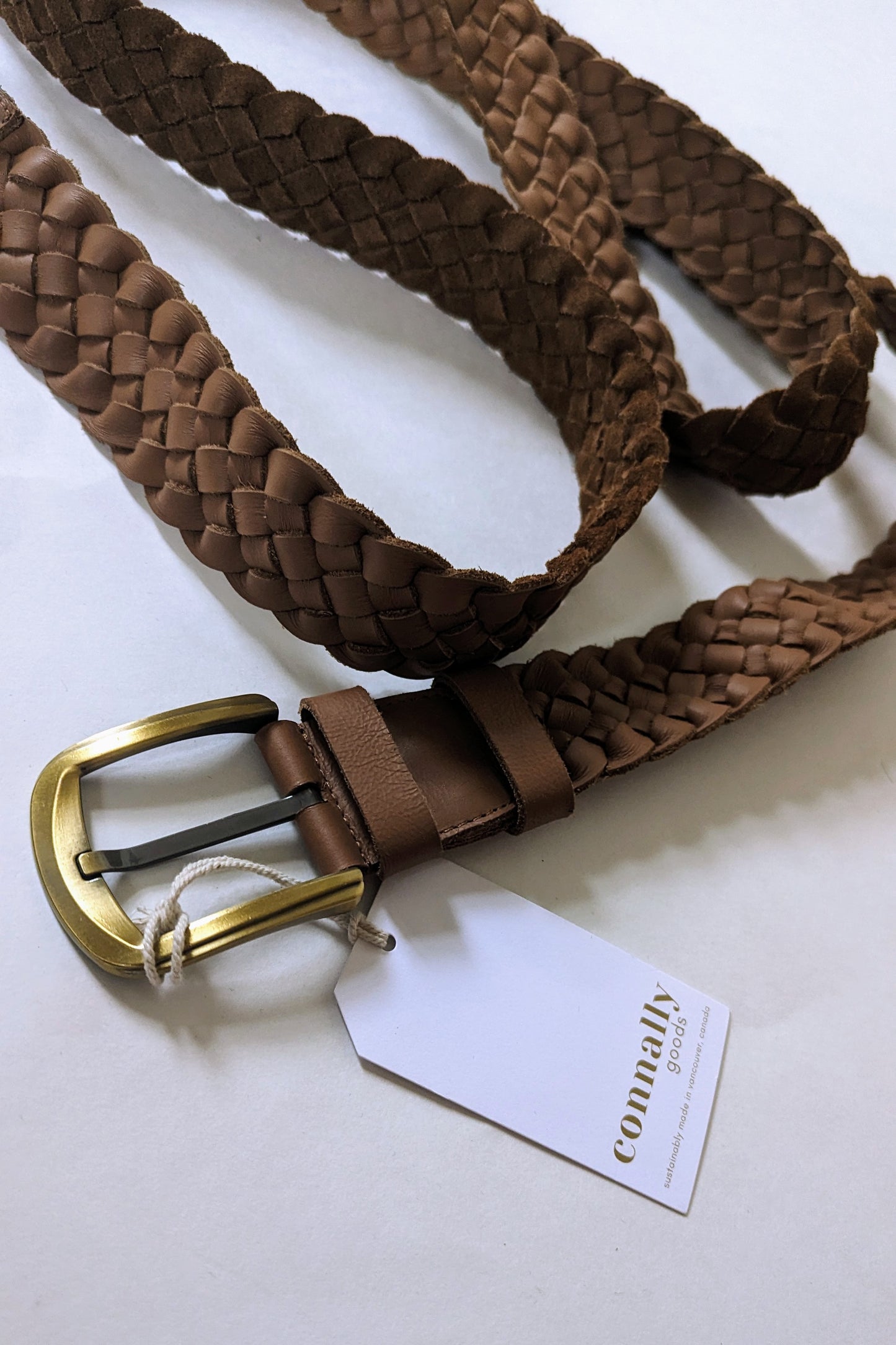 Handwoven Leather Belt by Connally Good